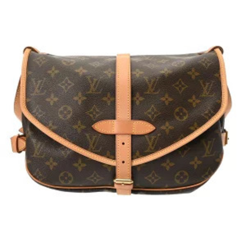 Louis Vuitton Monogram Saumur Brown Canvas Shoulder Bag